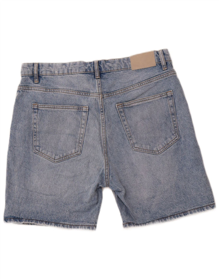 Мужские джинсовые шорты ZARA EU 42, большие W32, синие, хлопок