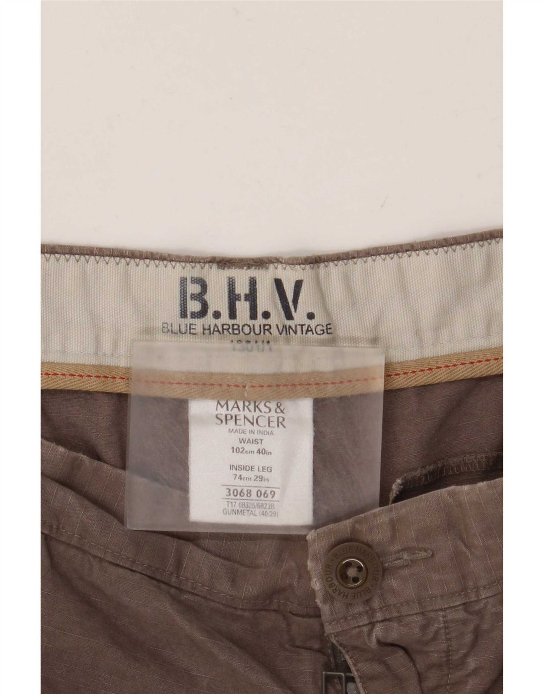 Мужские прямые брюки чинос Marks & Spencer Blue Harbour W40 L27 серые
