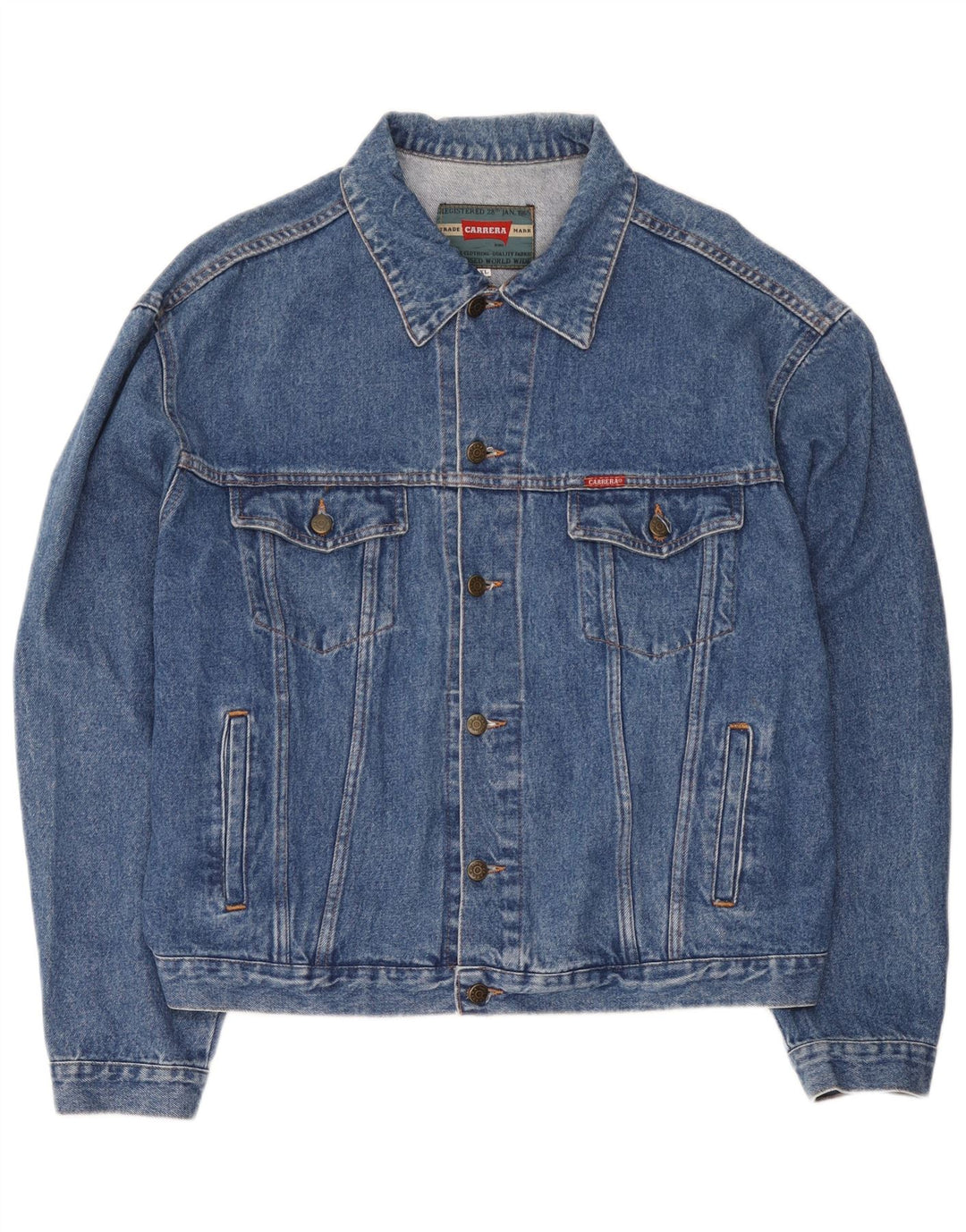 Мужская джинсовая куртка Carrera UK 42 XL, синяя, хлопок