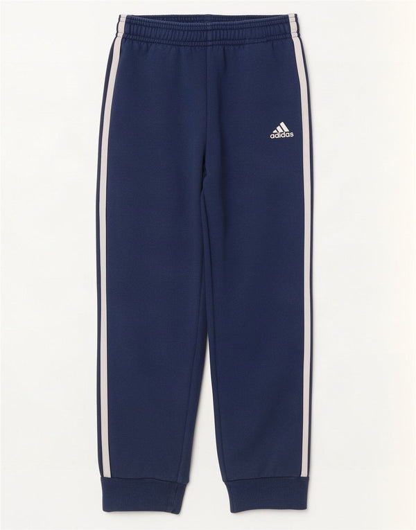 Спортивный костюм Adidas для мальчиков, брюки для бега, 6–7 лет, темно-синий, хлопок