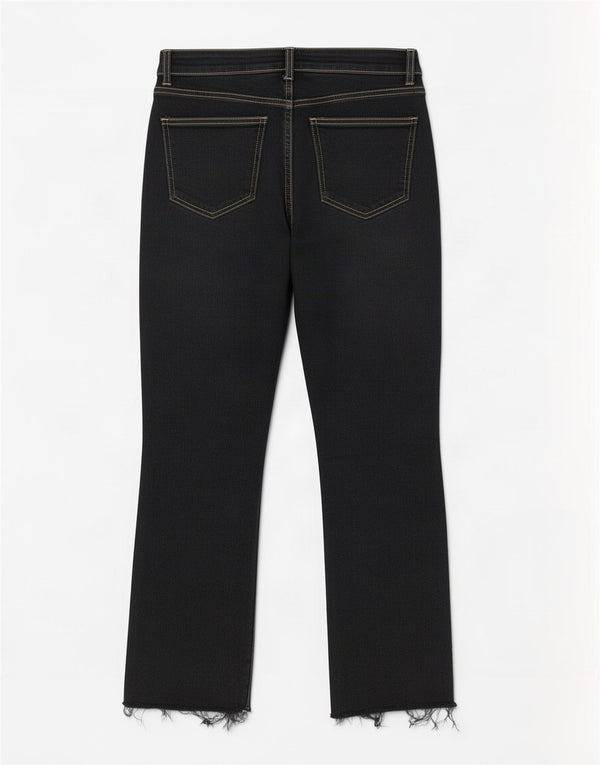 Женские укороченные джинсы Zara Bootcut EU 42, большие W32 L26, черные