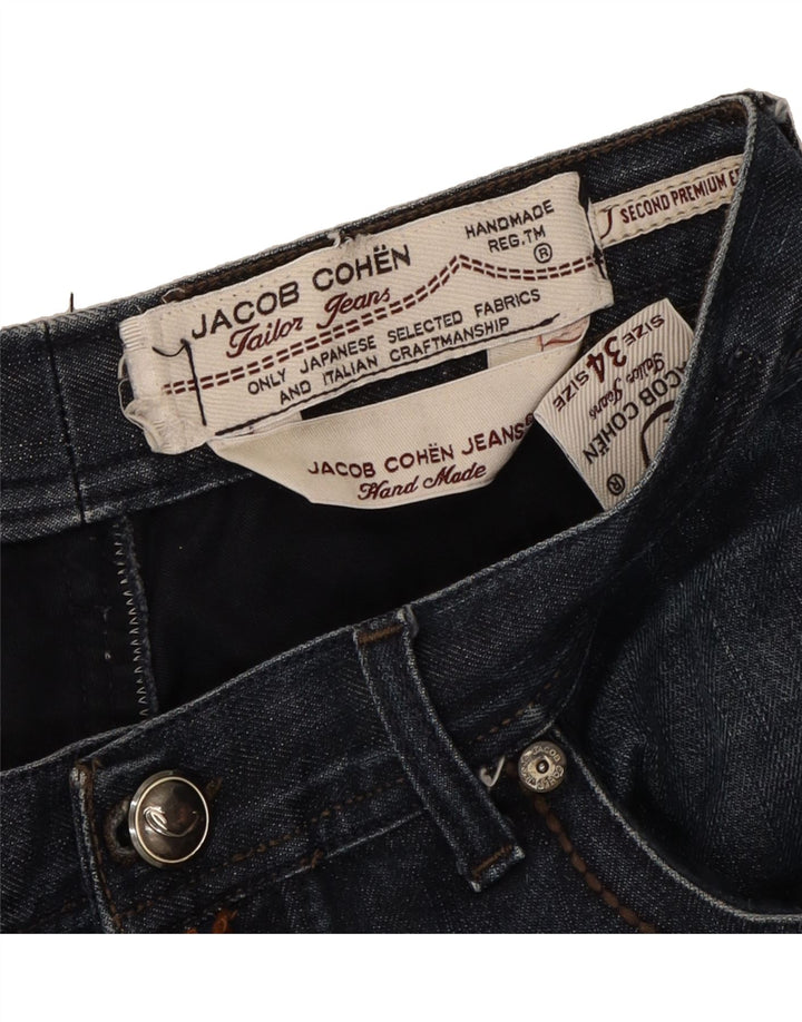 JACOB COHEN Womens Tailored Straight Jeans W34 L31 Blue Cotton Vintage Jacob Cohen and Second-Hand Jacob Cohen from Messina Hembry 
