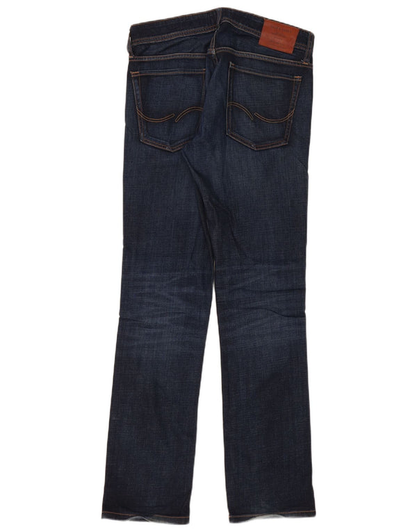 Мужские прямые джинсы Jack & Jones Clark стандартного кроя W30 L32 темно-синие, хлопок