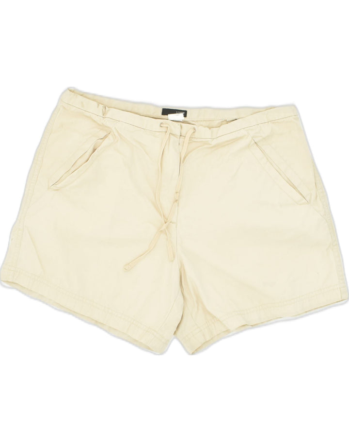 J. CREW Womens Hot Pants US 6 Medium W30 Off White Cotton | Vintage J. Crew | Thrift | Second-Hand J. Crew | Used Clothing | Messina Hembry 