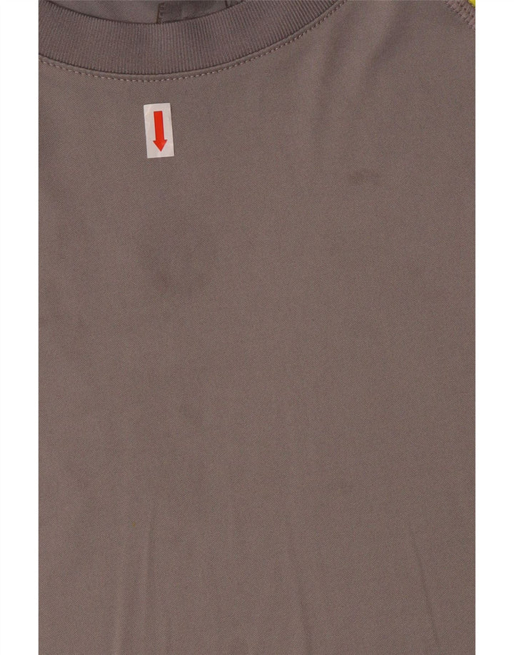 RUSSELL ATHLETIC Mens Dri-Power T-Shirt Top XL Grey Colourblock Polyester Vintage Russell Athletic and Second-Hand Russell Athletic from Messina Hembry 