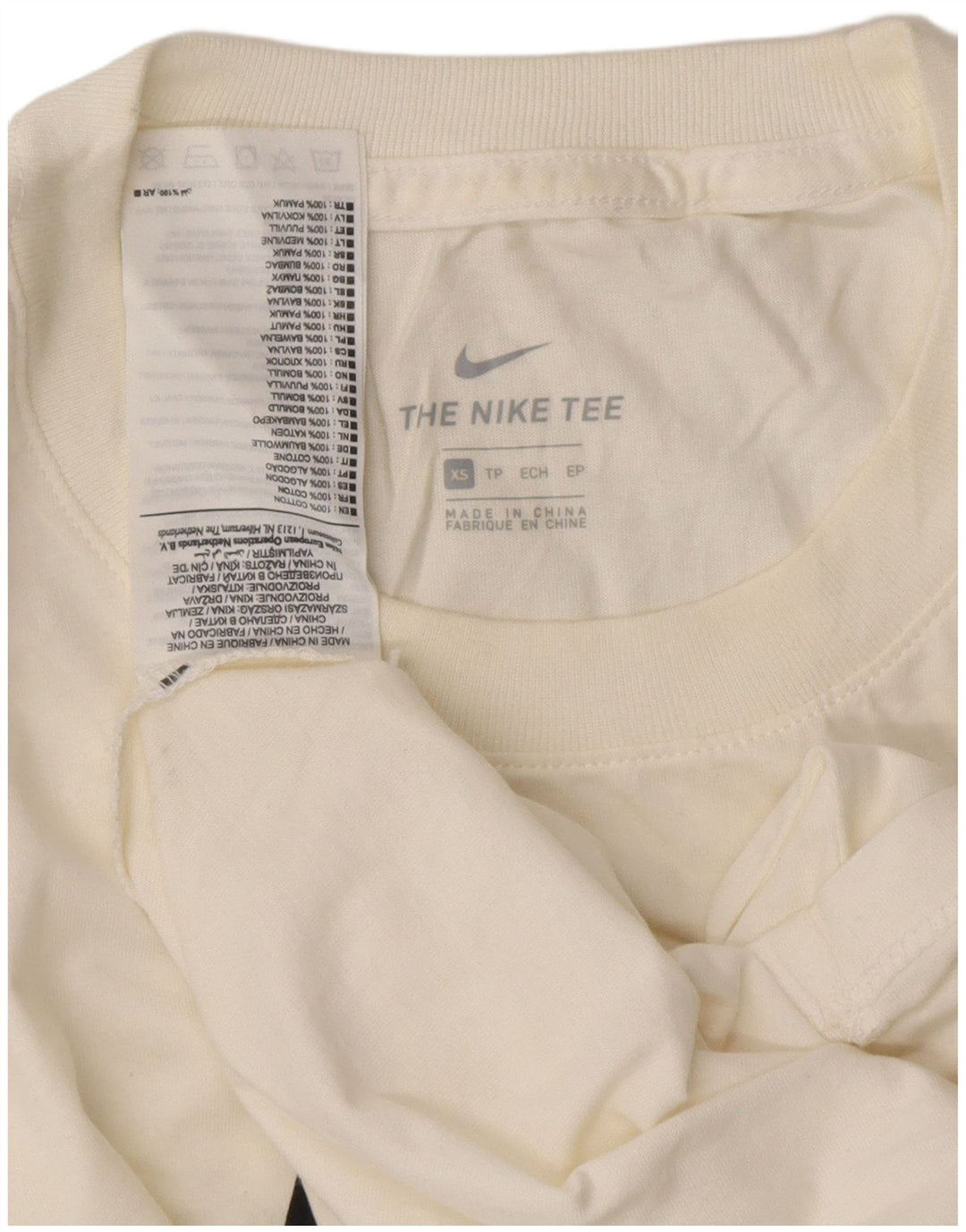 Женская футболка с рисунком NIKE UK 6 XS, белая