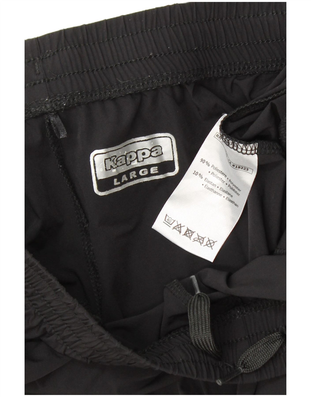 Мужские спортивные шорты KAPPA с рисунком, большие черные, полиэстер