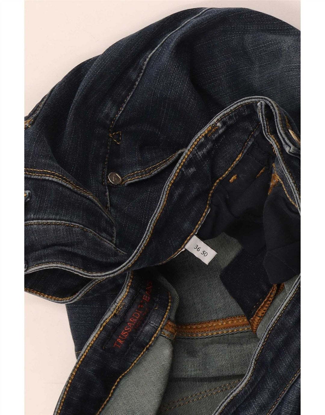 Мужские укороченные джинсы Trussardi W36 L24 синие