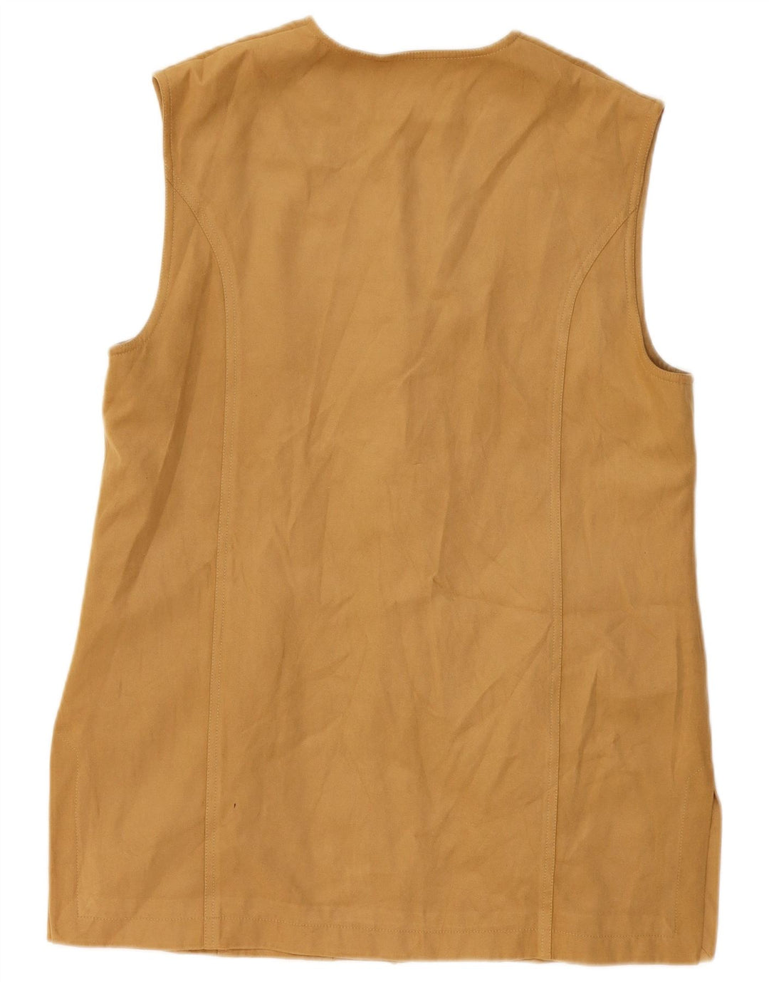 ВИНТАЖНЫЙ женский замшевый жилет UK 18 XL, бежевый