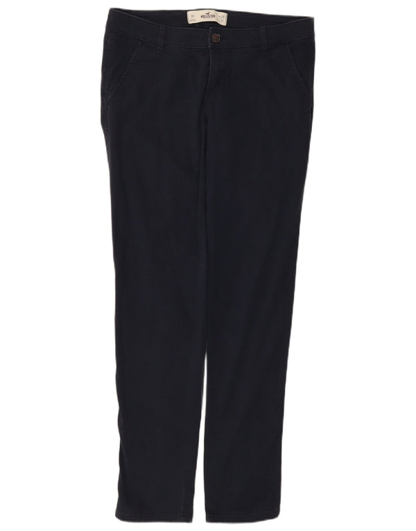 Женские узкие брюки чинос Hollister, США 7, средние W28 L31, темно-синие, хлопковые