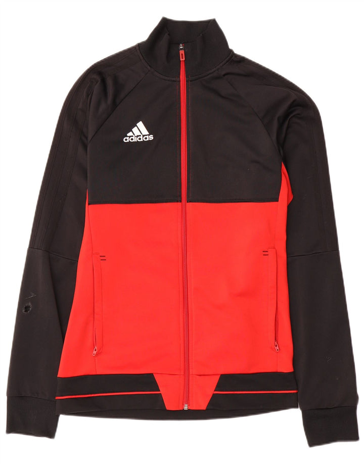 Мужской спортивный костюм Adidas, верхняя куртка, маленький черный полиэстер с цветными блоками