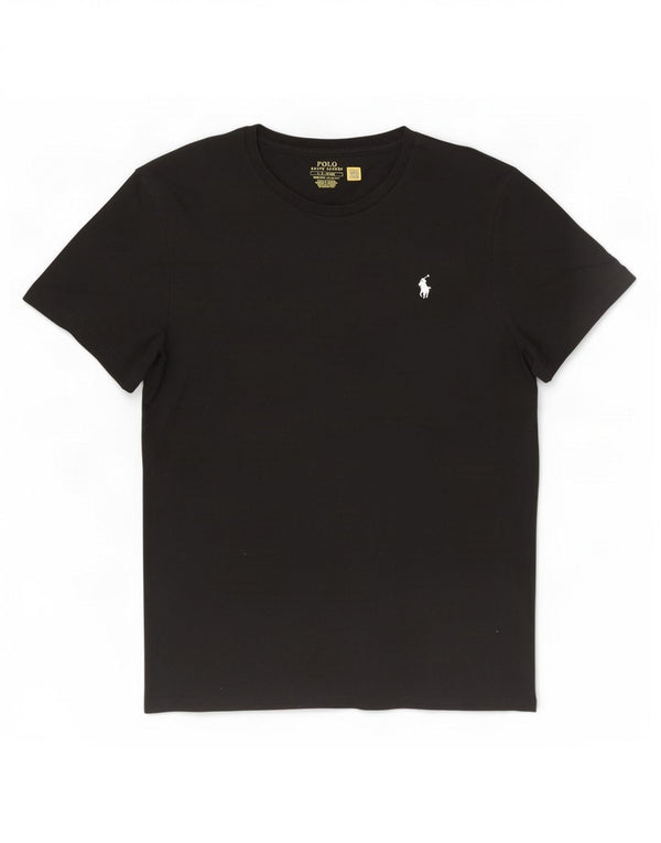 Мужская футболка узкого кроя Polo Ralph Lauren, большой черный хлопок, на заказ