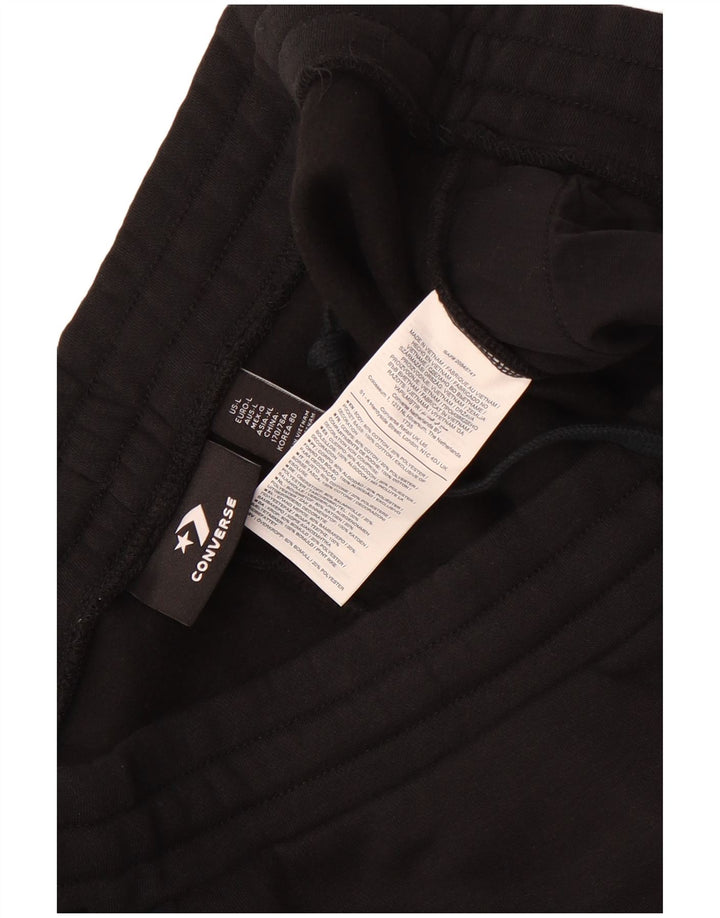 Мужские спортивные брюки Converse Joggers, большие черные хлопковые брюки