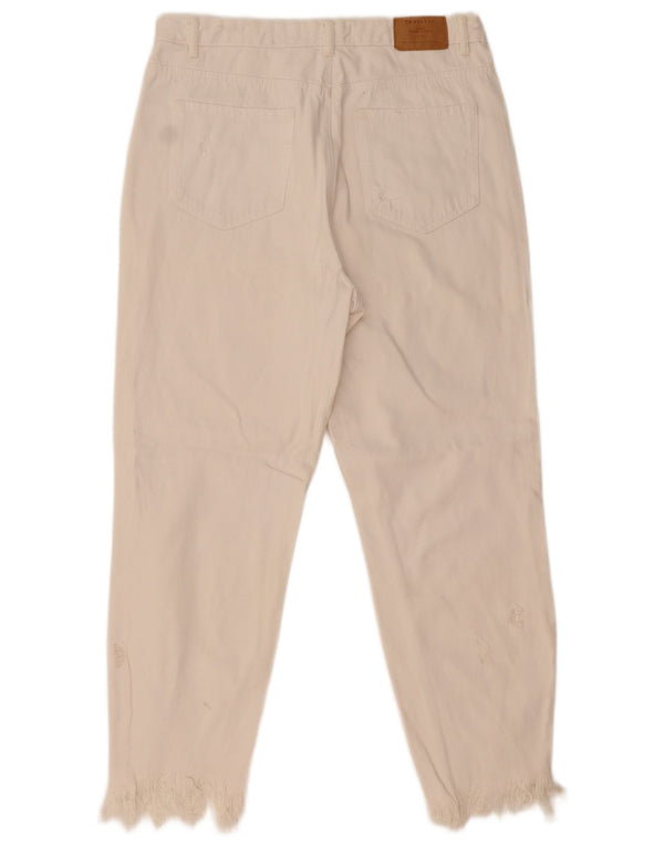 Женские зауженные джинсы Zara EU 42, большие W32 L26, белые