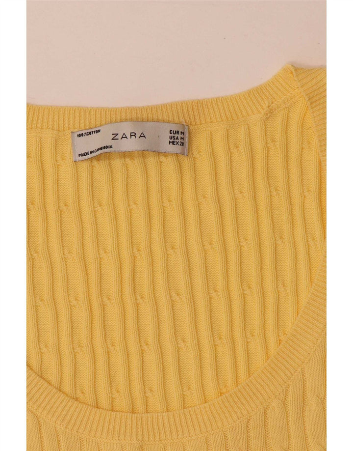 Женский жилет Zara UK 12, средний желтый