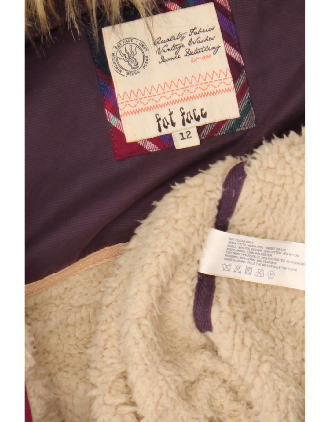 Женский утепленный жилет с капюшоном для толстого лица, Великобритания 12, средний фиолетовый полиэстер