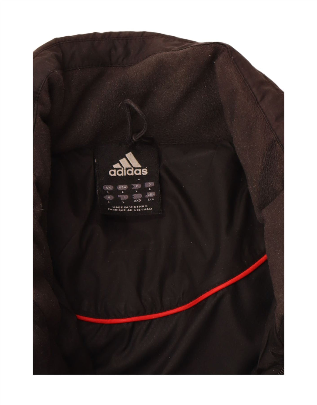 Мужская стеганая куртка Adidas UK 40, большая черная, полиэстер
