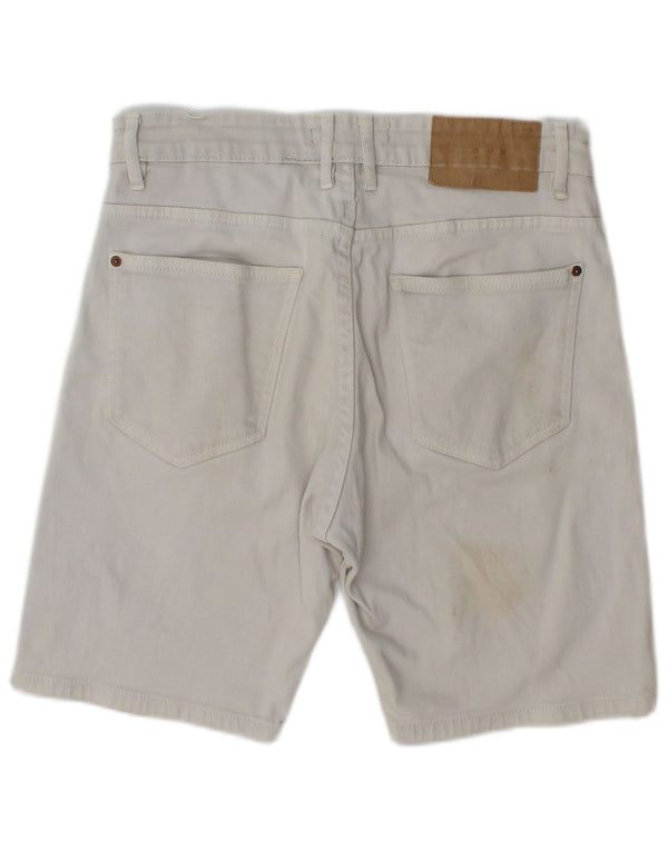 Мужские джинсовые шорты Zara EU 40 Medium W30 Бежевые, хлопок