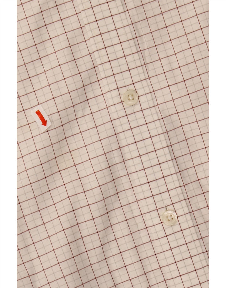 Мужская узкая рубашка J. CREW, размер 17 1/2 XL, хлопок в белую клетку