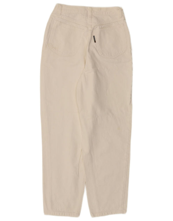 STEFANEL Женские джинсы с высокой талией IT 44 Medium W24 L27 Off White Cotton