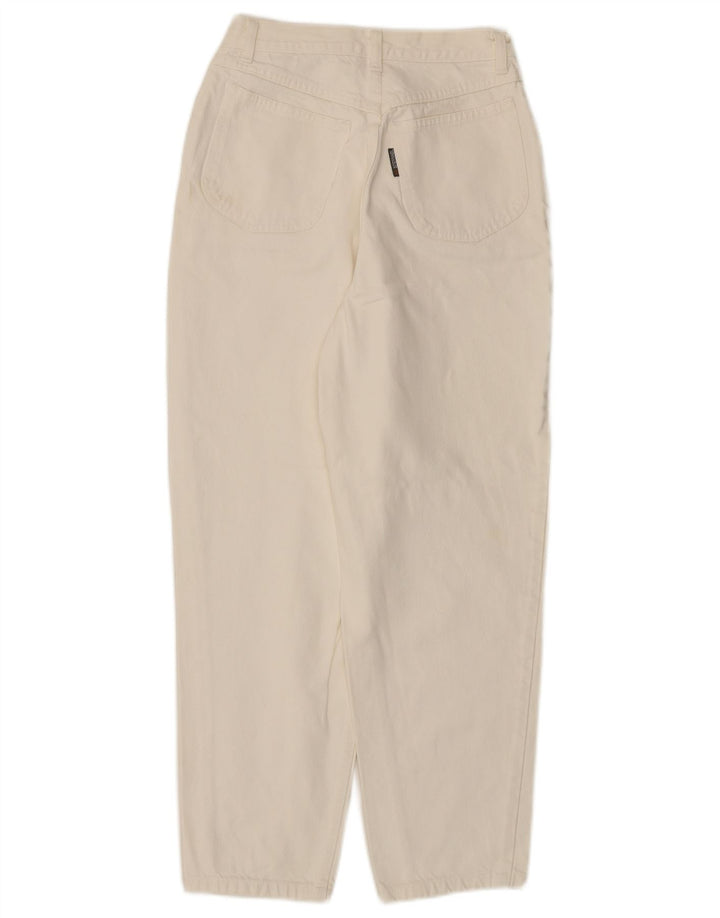 STEFANEL Женские джинсы с высокой талией IT 44 Medium W24 L27 Off White Cotton