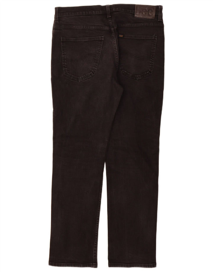 Мужские прямые джинсы Lee Brooklyn W34 L30, черный хлопок