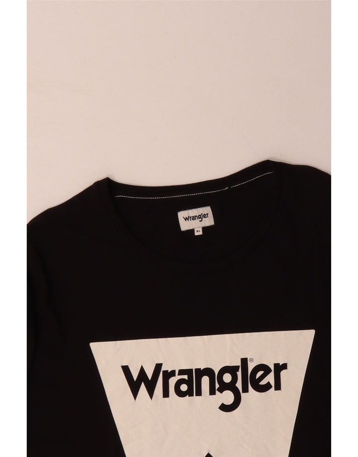Мужская футболка с рисунком WRANGLER XL, черный хлопок