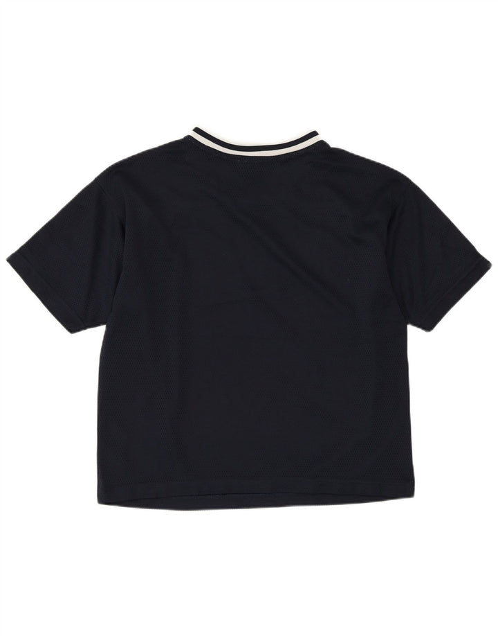 Женская футболка оверсайз с рисунком CHAMPION Top UK 10, маленькая, темно-синяя