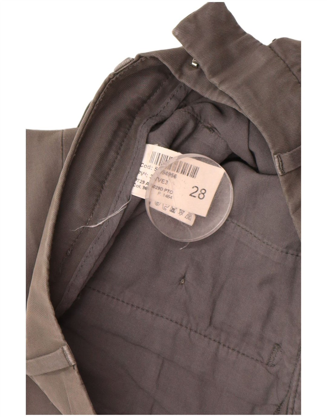 DONDUP Женские облегающие брюки чинос W28 L28 Серые хлопковые