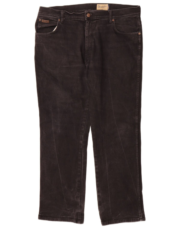 Мужские прямые джинсы Wrangler Texas W38 L30, черный хлопок