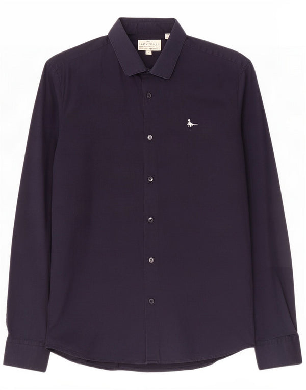 Мужская рубашка Jack Wills, маленькая, темно-синяя, хлопок
