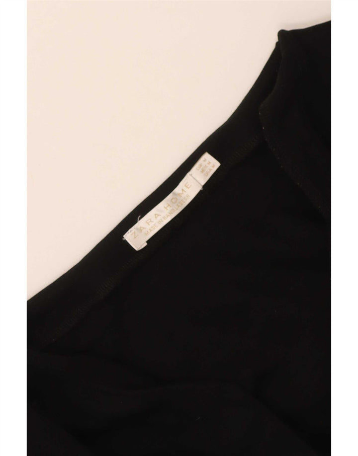 Женское платье-футболка Zara UK 14, средний черный