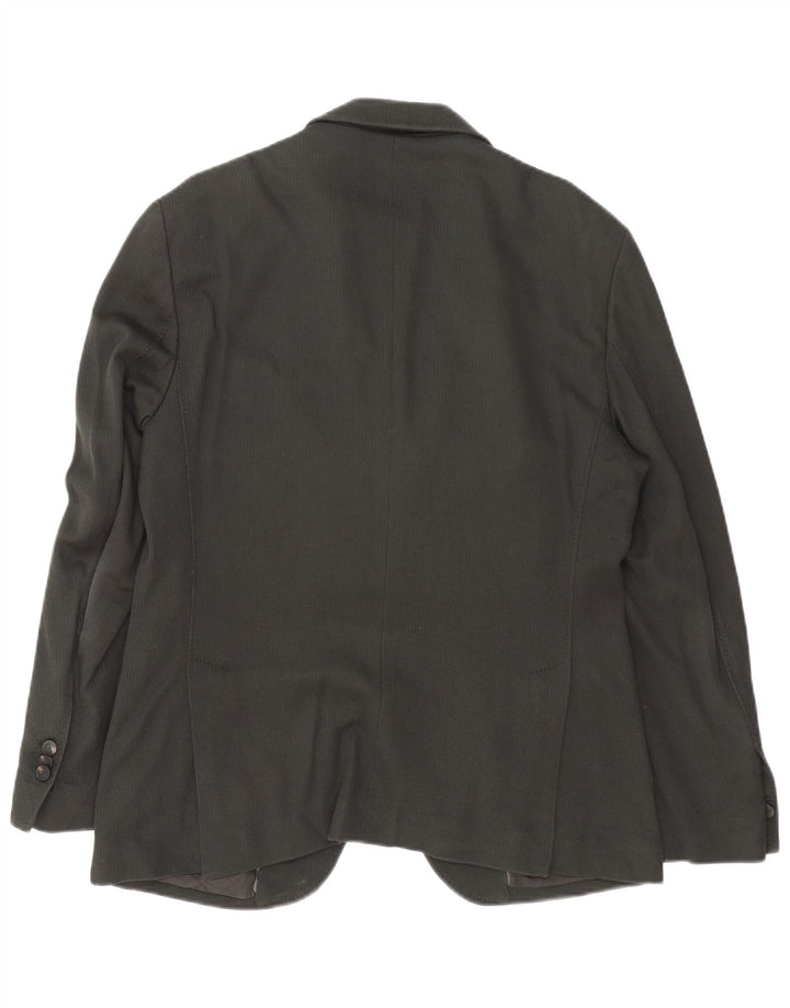 Мужской пиджак на 3 пуговицах MASSIMO DUTTI IT 50, средний серый хлопок