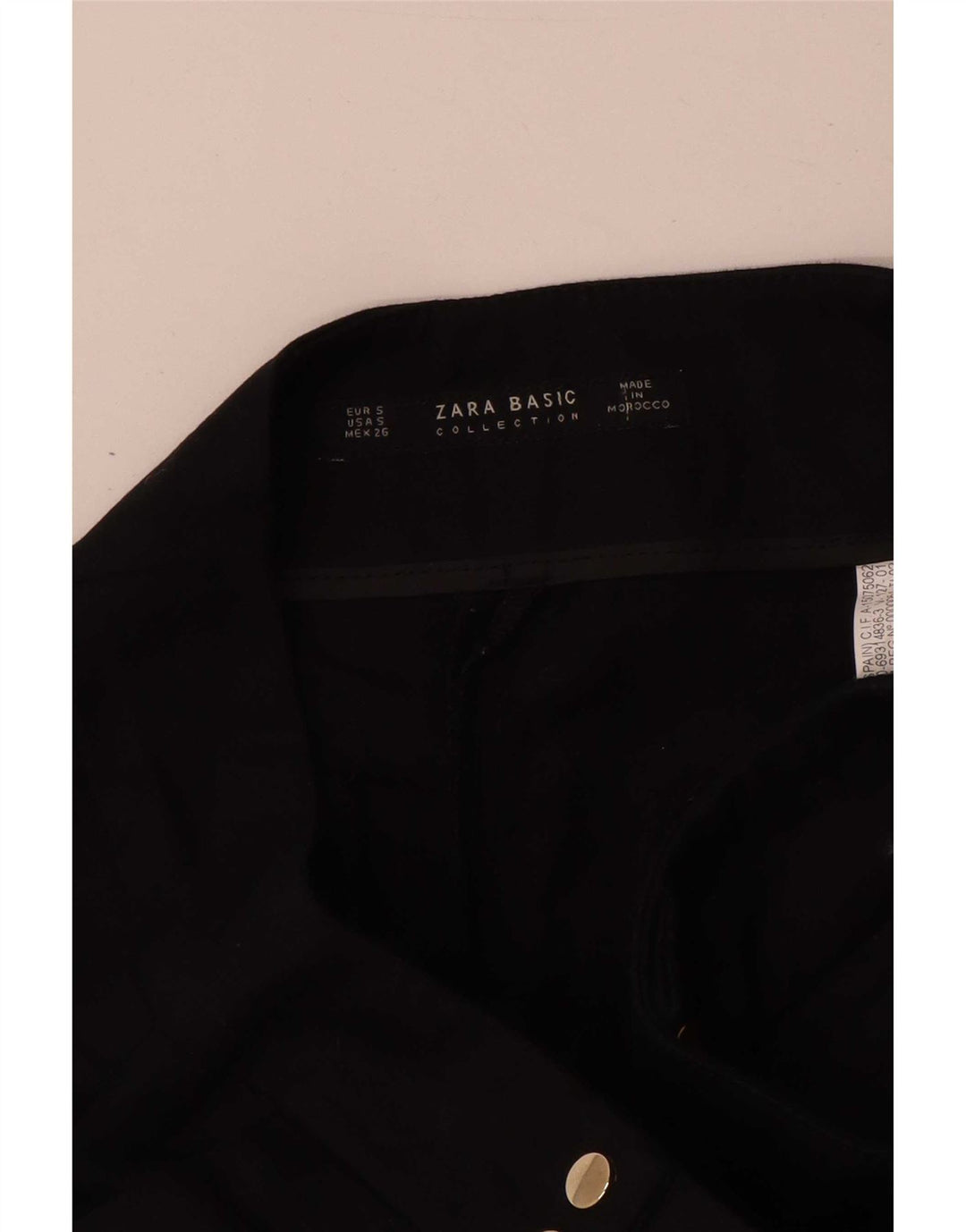 Женские повседневные шорты Zara, маленькие W26, черный хлопок