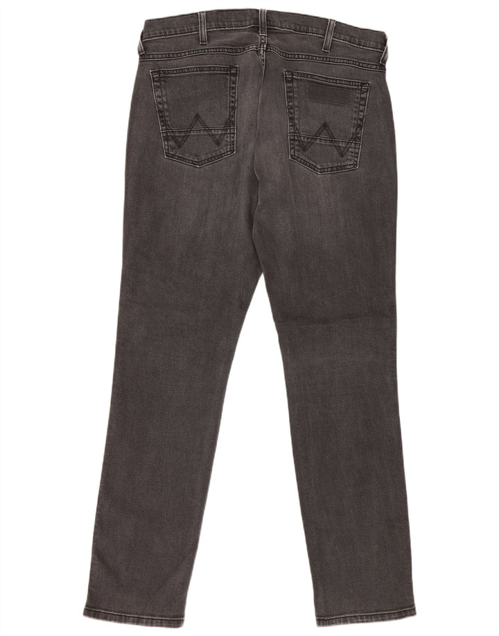 Мужские прямые джинсы Wrangler Bostin W34 L32, серый хлопок