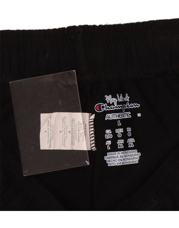 Женские спортивные шорты CHAMPION UK 16, большие черные, хлопковые