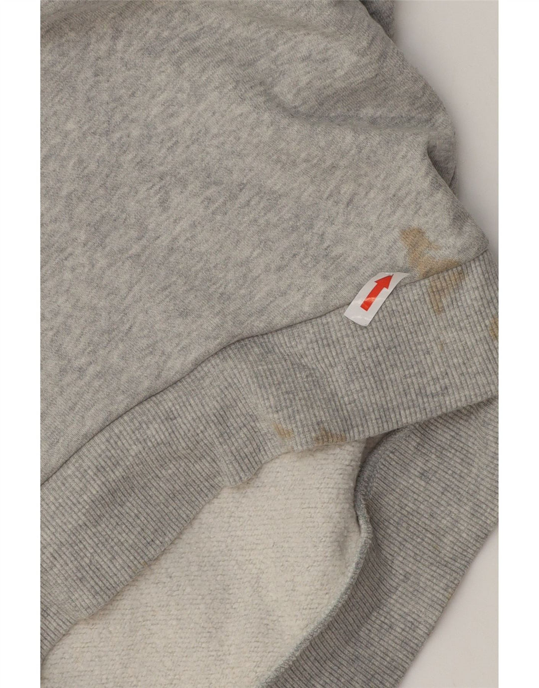 Женский джемпер оверсайз Fila UK 10, маленький серый хлопок с крапинками