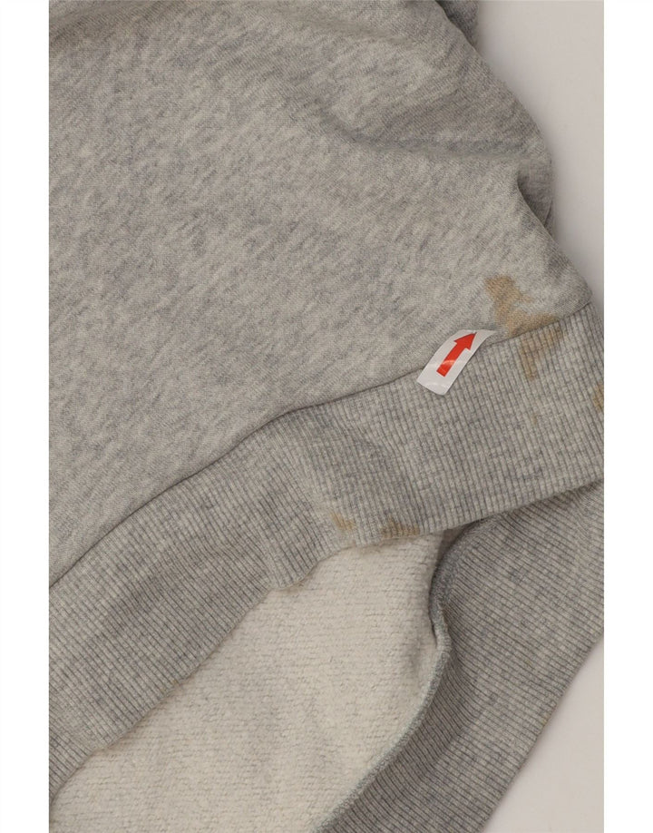 Женский джемпер оверсайз Fila UK 10, маленький серый хлопок с крапинками