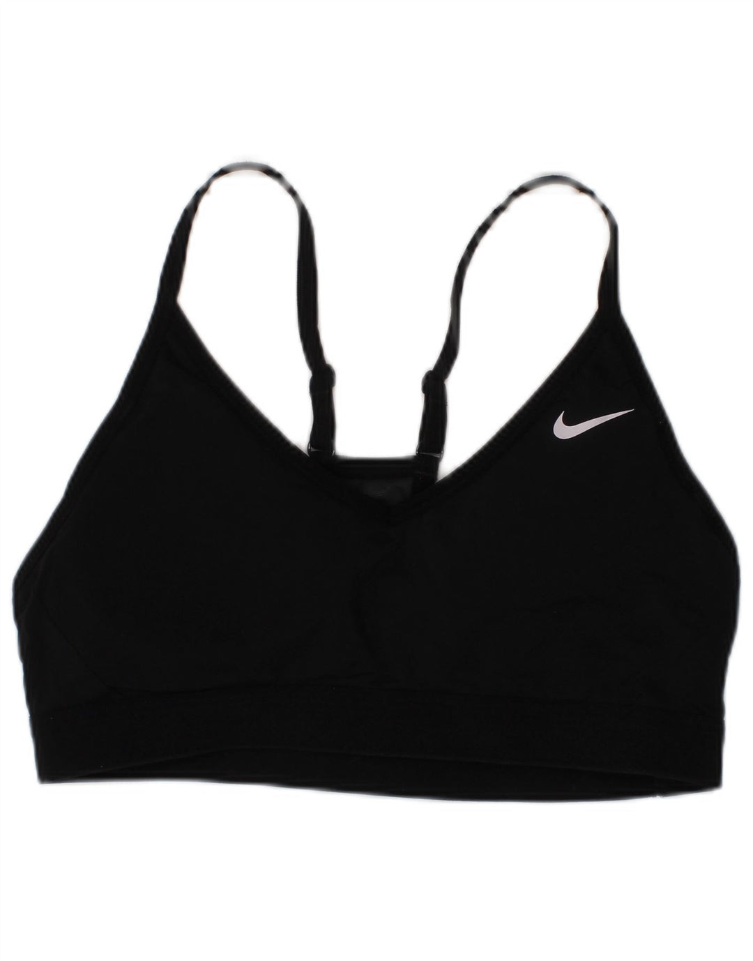 Женский спортивный бюстгальтер Nike Dri Fit, средний черный спортивный топ