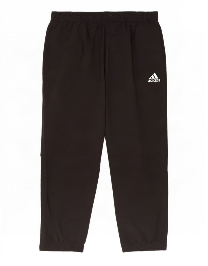 Мужские спортивные брюки Adidas Joggers среднего черного цвета из полиэстера