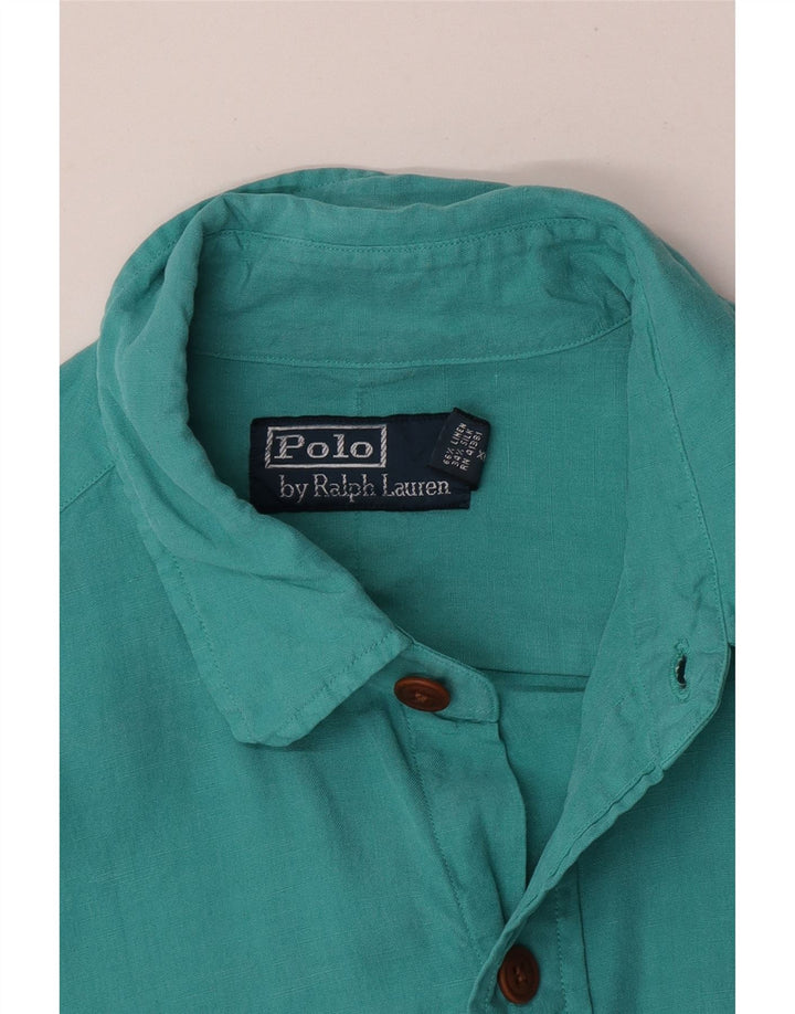 Мужская рубашка Polo Ralph Lauren, средний бирюзовый лен