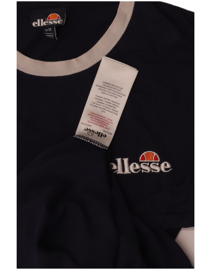 Ellesse Мужская футболка с рисунком Топ среднего размера, темно-синий, хлопок