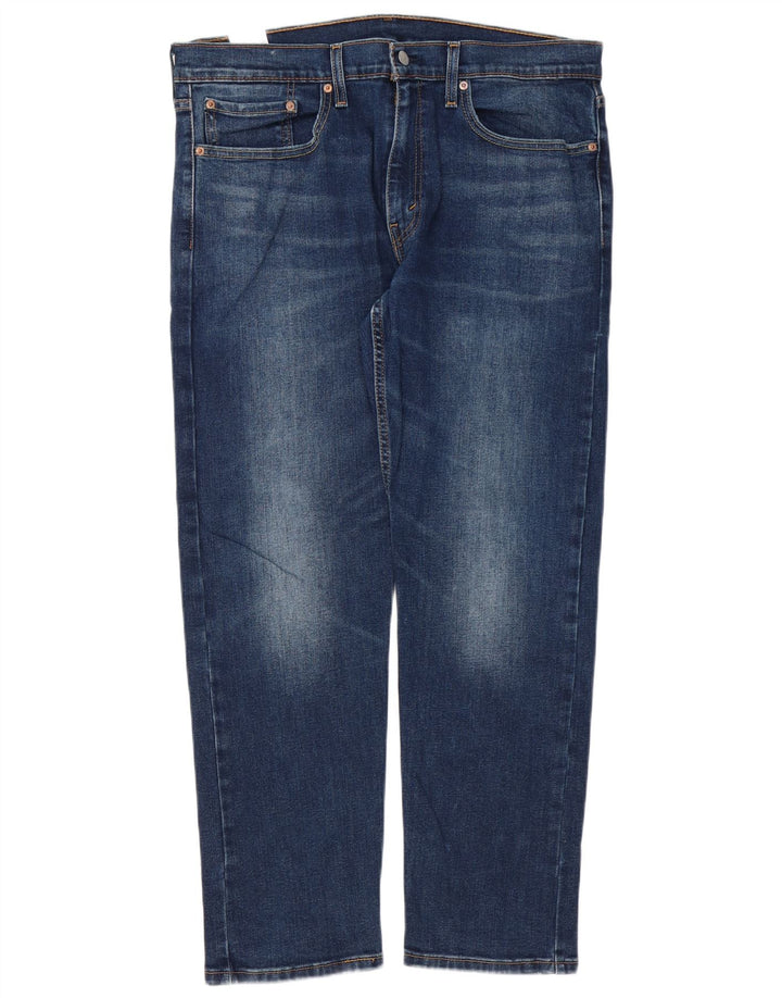 Мужские джинсы Levi's 502 Regular зауженные 36 L30 Синий хлопок