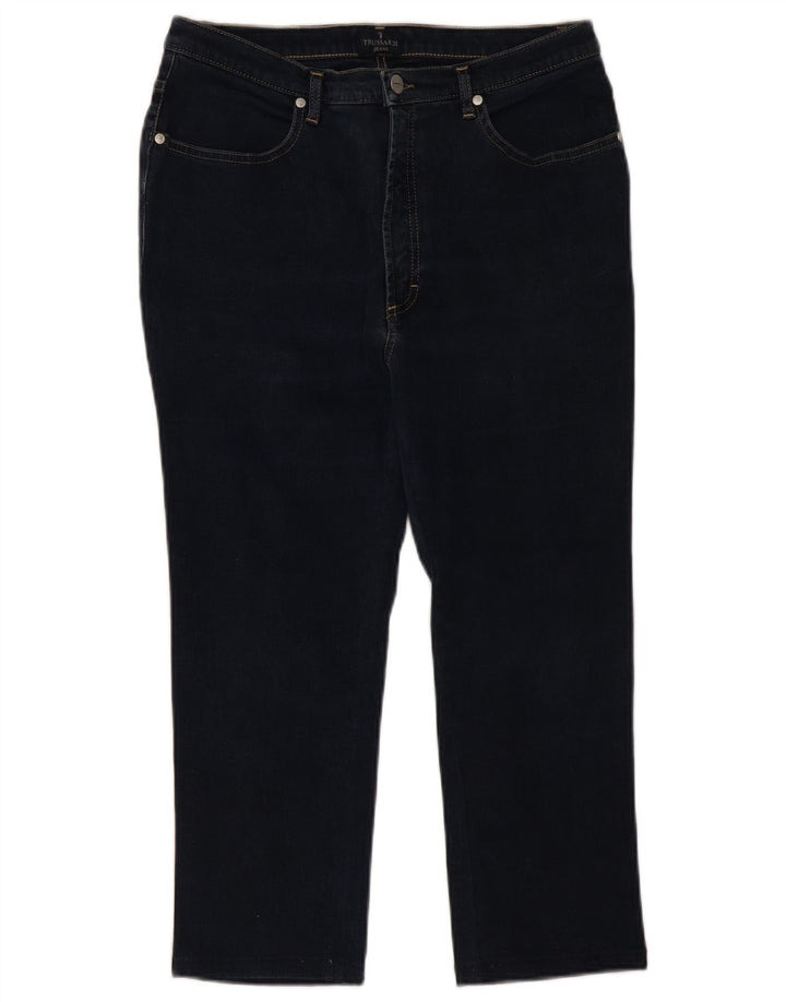 TRUSSARDI Женские джинсы-капри W30 L22 Темно-синие