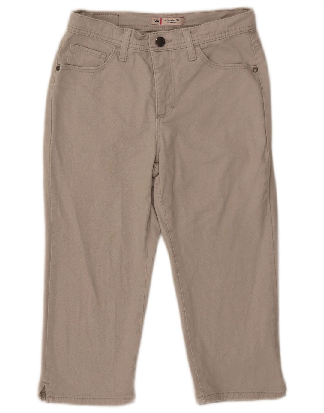 Женские джинсы-капри Lee Petite США 4, маленькие W27 L18, бежевые