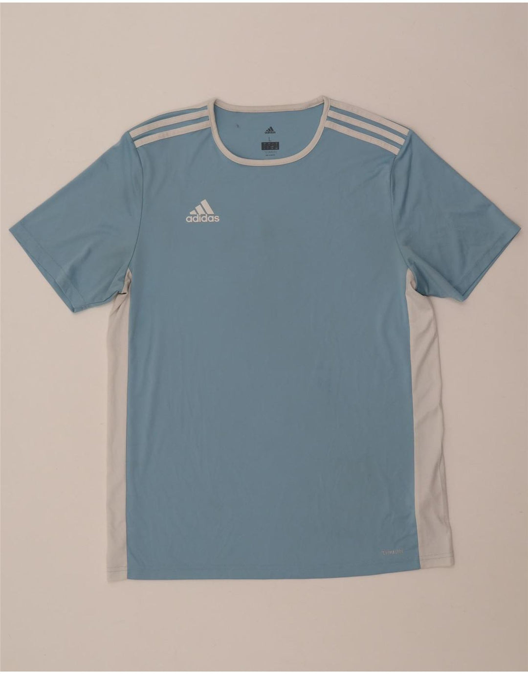 Мужская футболка Adidas Climalite, большой синий полиэстер с цветными блоками