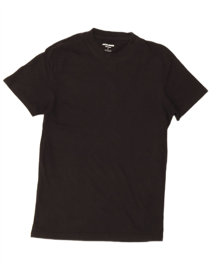 Мужская футболка Jack & Jones, маленький черный хлопок