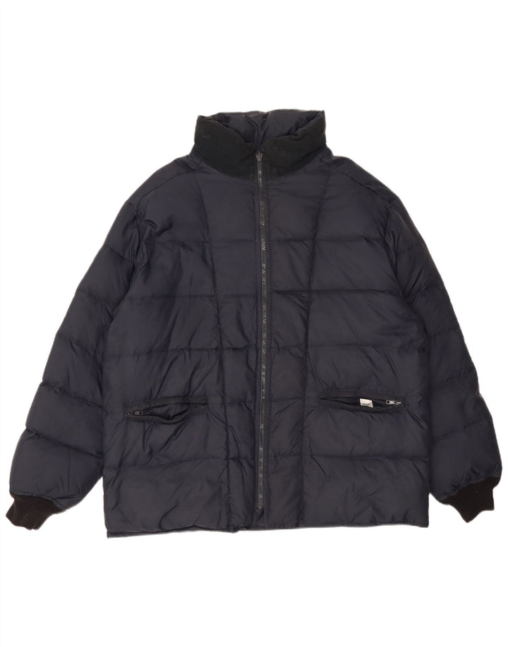 Мужская стеганая куртка Fay UK 44 2XL Темно-синий Полиамид