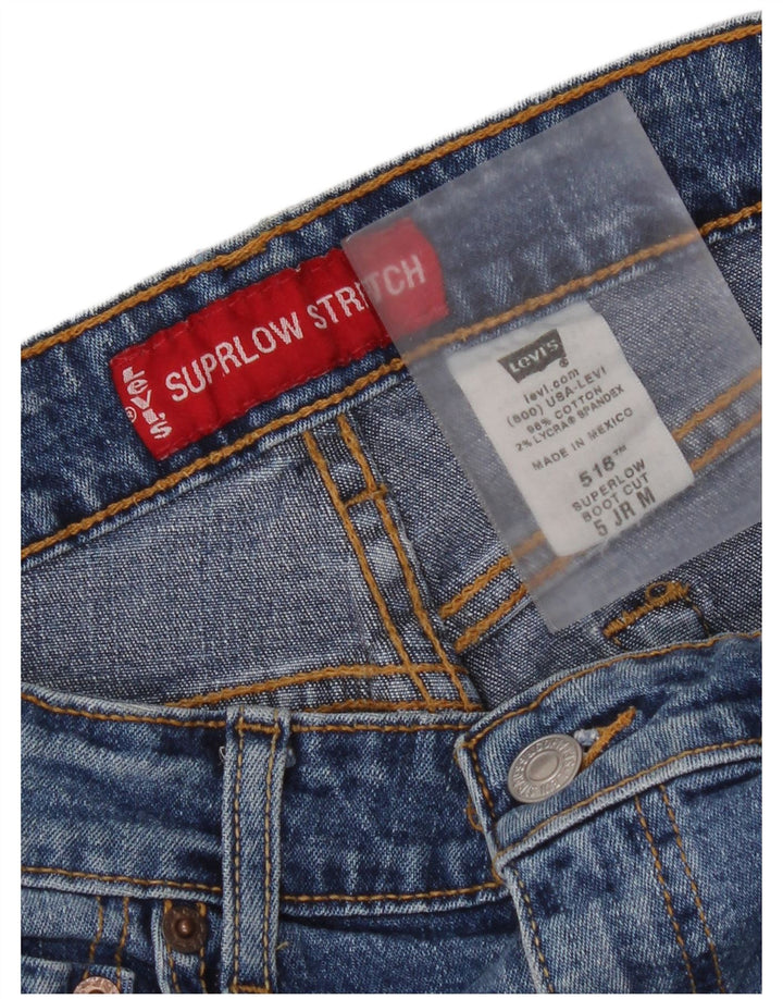 Женские джинсы Levi's Super Low Bootcut США 5, средние W30 L31, синие, хлопок