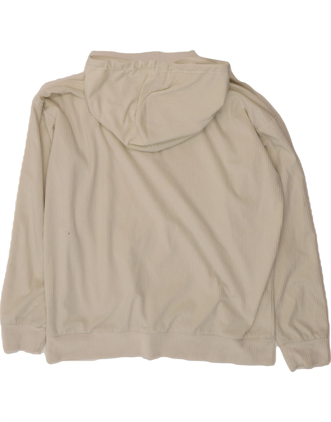 ADIDAS Womens Oversized Hoodie Jumper UK 14 Medium Beige Polyester Vintage Adidas and Second-Hand Adidas from Messina Hembry 